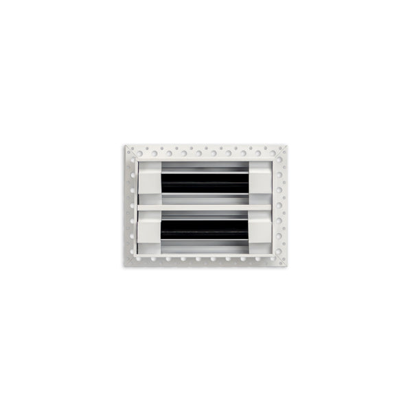 BUILDMART - 6x4 MUD-IN Air Vent Cover - Drywall Mud-in White Air Vent - Mud Linear Slot Diffuser - Register Grille for Ceiling and Walls - Texas Buildmart