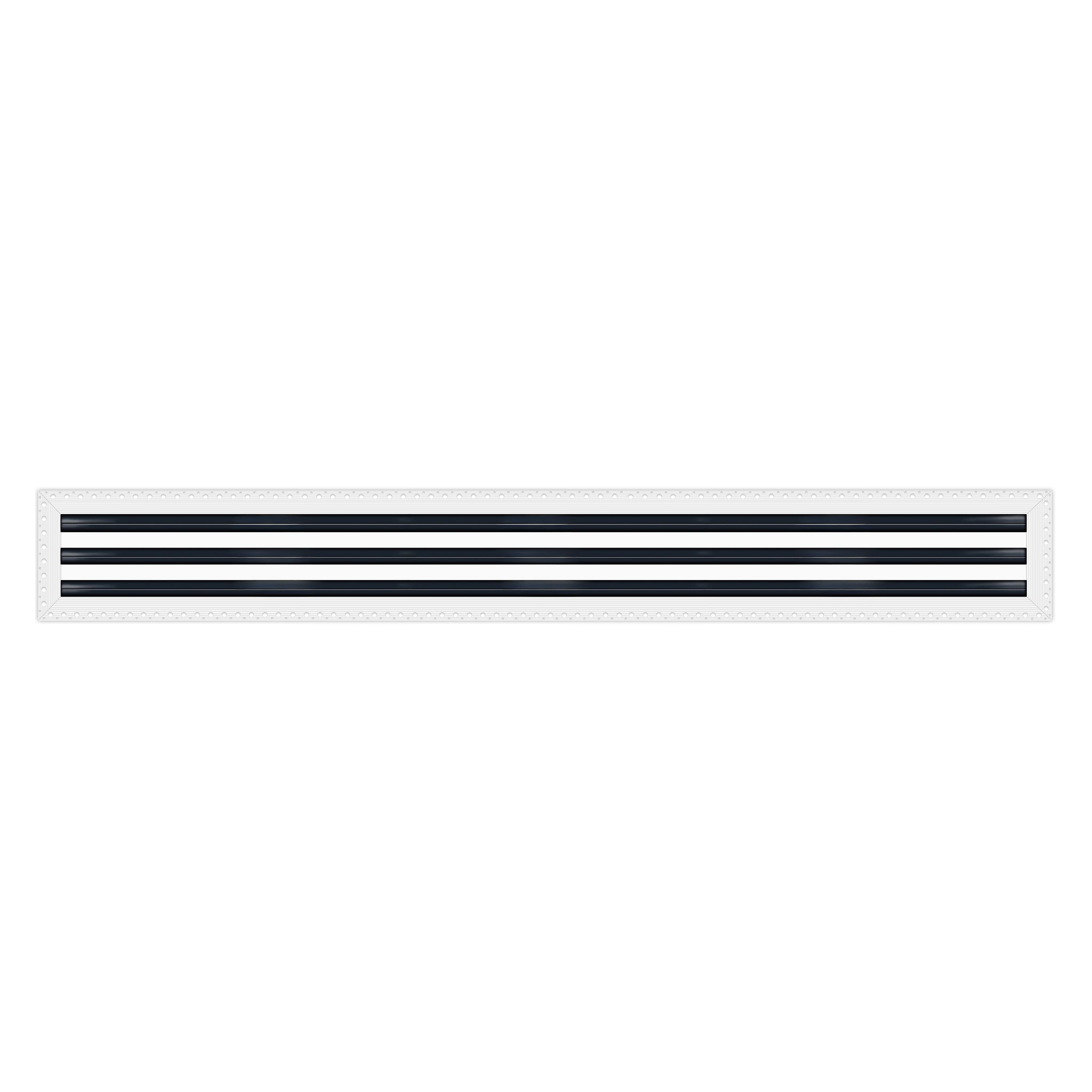 BUILDMART - 72" MUD-IN Linear Slot Diffuser - 3 Slot - Air Vent Cover - Drywall Mud In White Air Vent - Mud Linear Slot Diffuser - Register Grille for Ceiling and Walls - Texas Buildmart