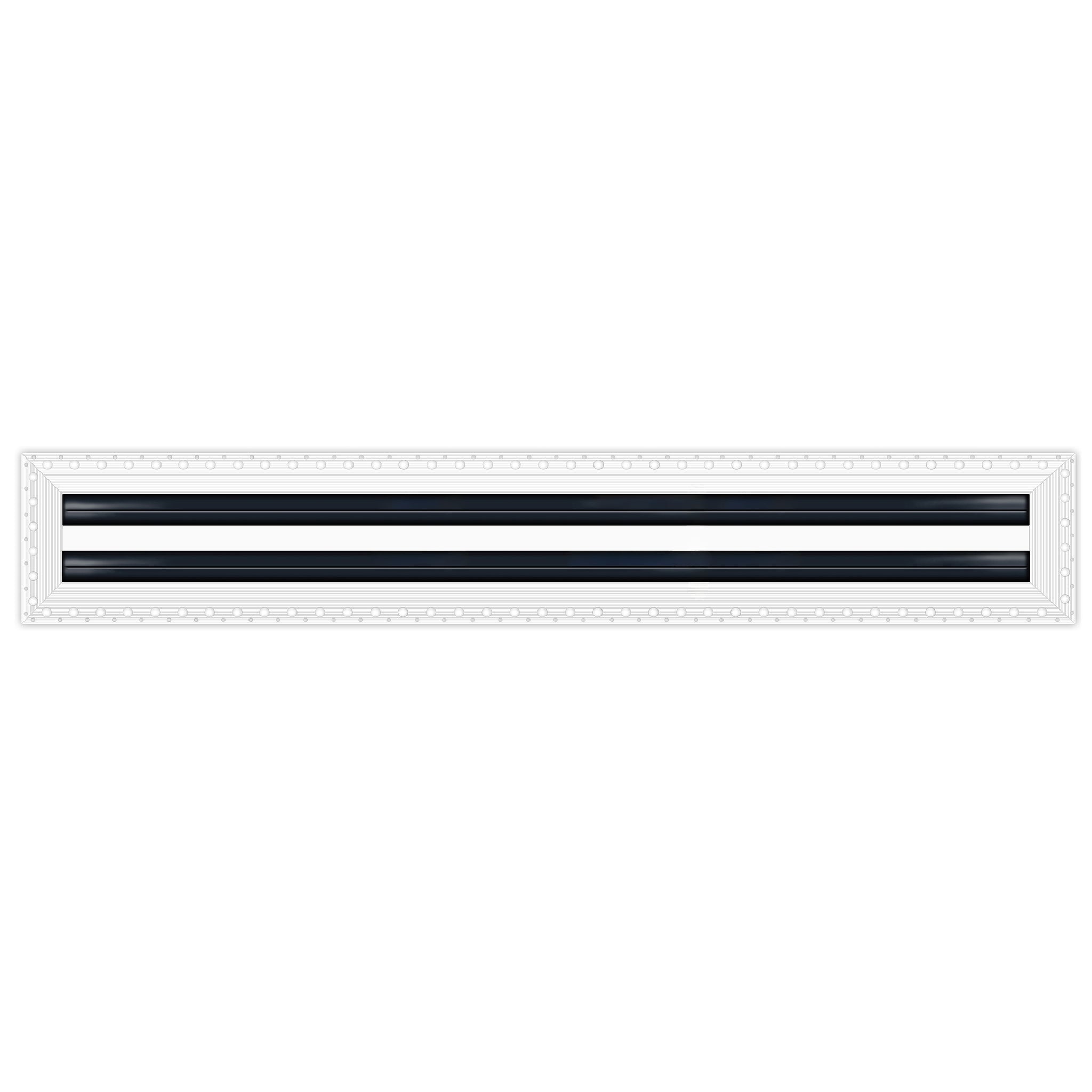 BUILDMART - 72" MUD-IN Linear Slot Diffuser - 2 Slot - Air Vent Cover - Drywall Mud In White Air Vent - Mud Linear Slot Diffuser - Register Grille for Ceiling and Walls - Texas Buildmart