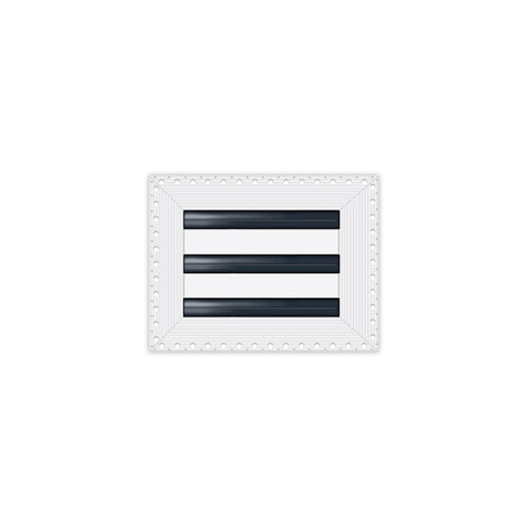 BUILDMART - 8x6 MUD-IN Air Vent Cover - Drywall Mud-in White Air Vent - Mud Linear Slot Diffuser - Register Grille for Ceiling and Walls - Texas Buildmart