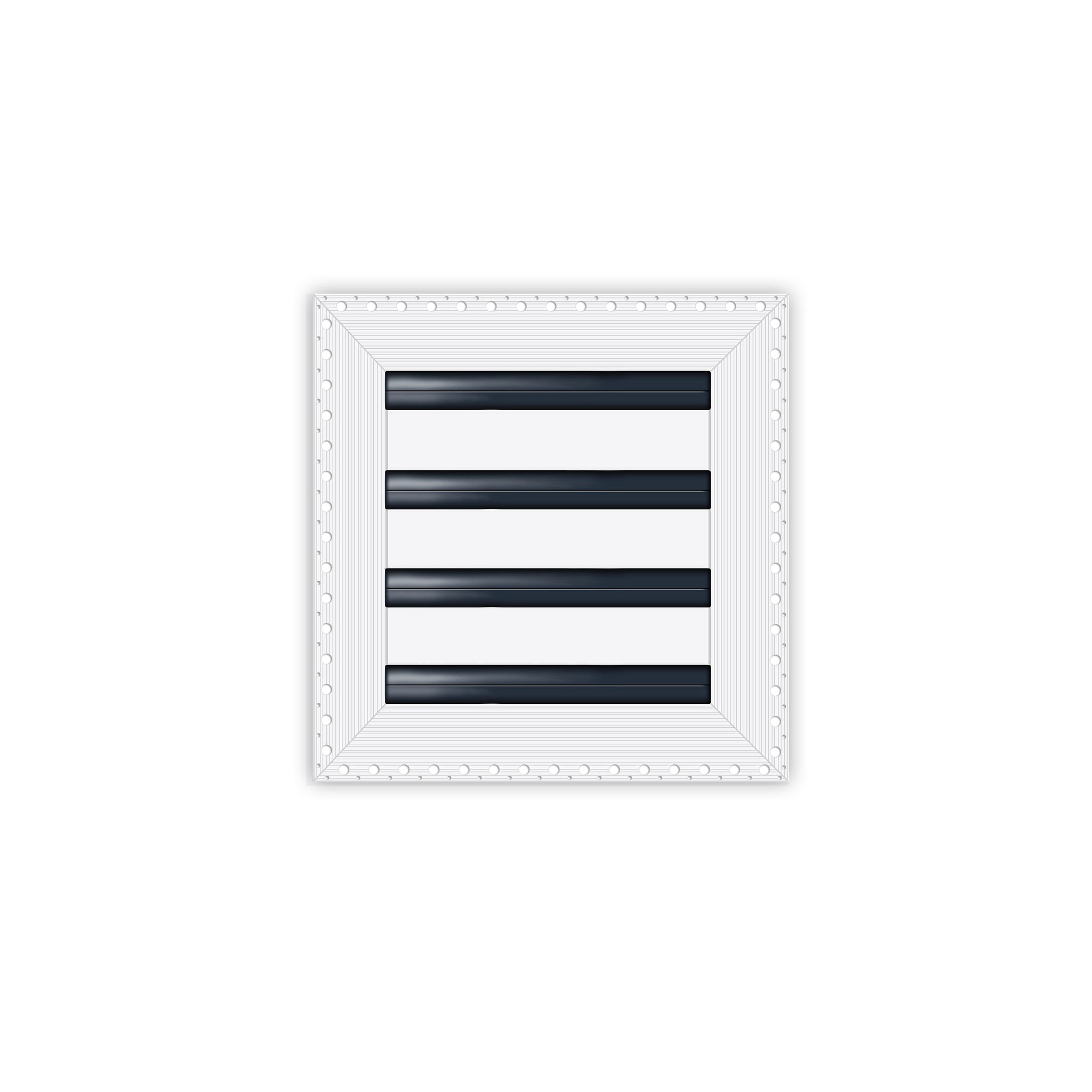 BUILDMART - 8x8 MUD-IN Air Vent Cover - Drywall Mud-in White Air Vent - Mud Linear Slot Diffuser - Register Grille for Ceiling and Walls - Texas Buildmart