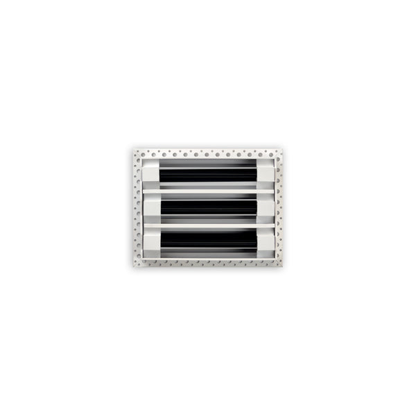 BUILDMART - 8x6 MUD-IN Air Vent Cover - Drywall Mud-in White Air Vent - Mud Linear Slot Diffuser - Register Grille for Ceiling and Walls - Texas Buildmart