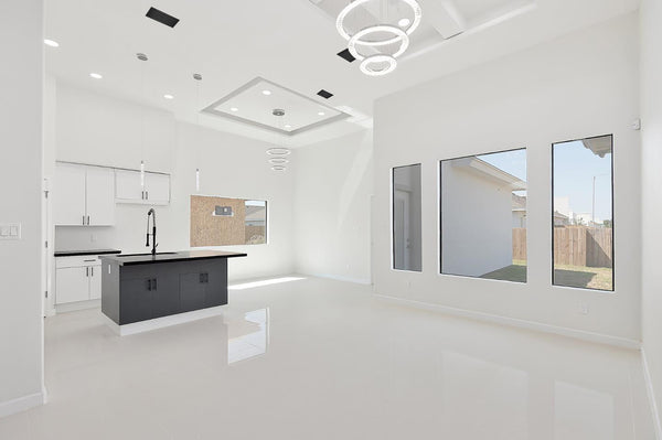 Lifestyle 1 of 36x18 Modern Air Vent Cover Black - 36x18 Standard Linear Slot Diffuser Black - Texas Buildmart