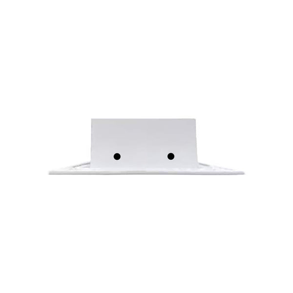 Side of 24x4 Modern Air Vent Cover White - 24x4 Standard Linear Slot Diffuser White - Texas Buildmart