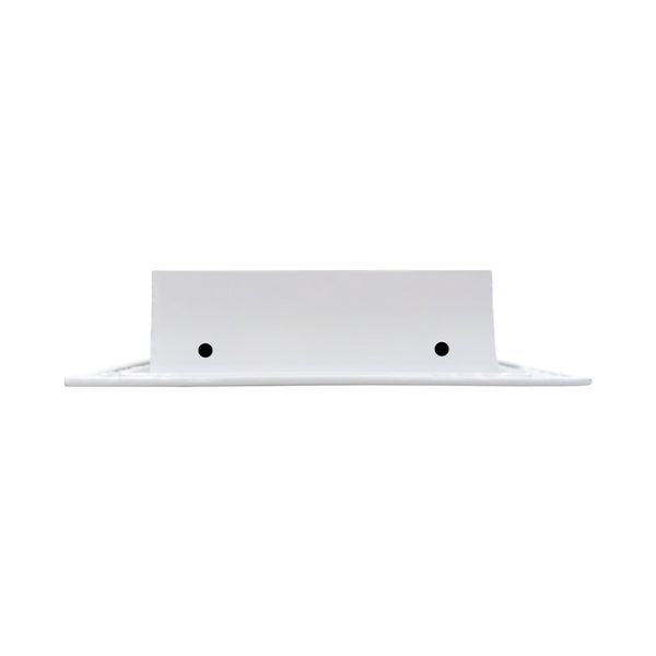 Side of 72 Inch 3 slot Linear Air Vent Cover White - 72 Inch 3 slot Linear Diffuser White - Texas Buildmart